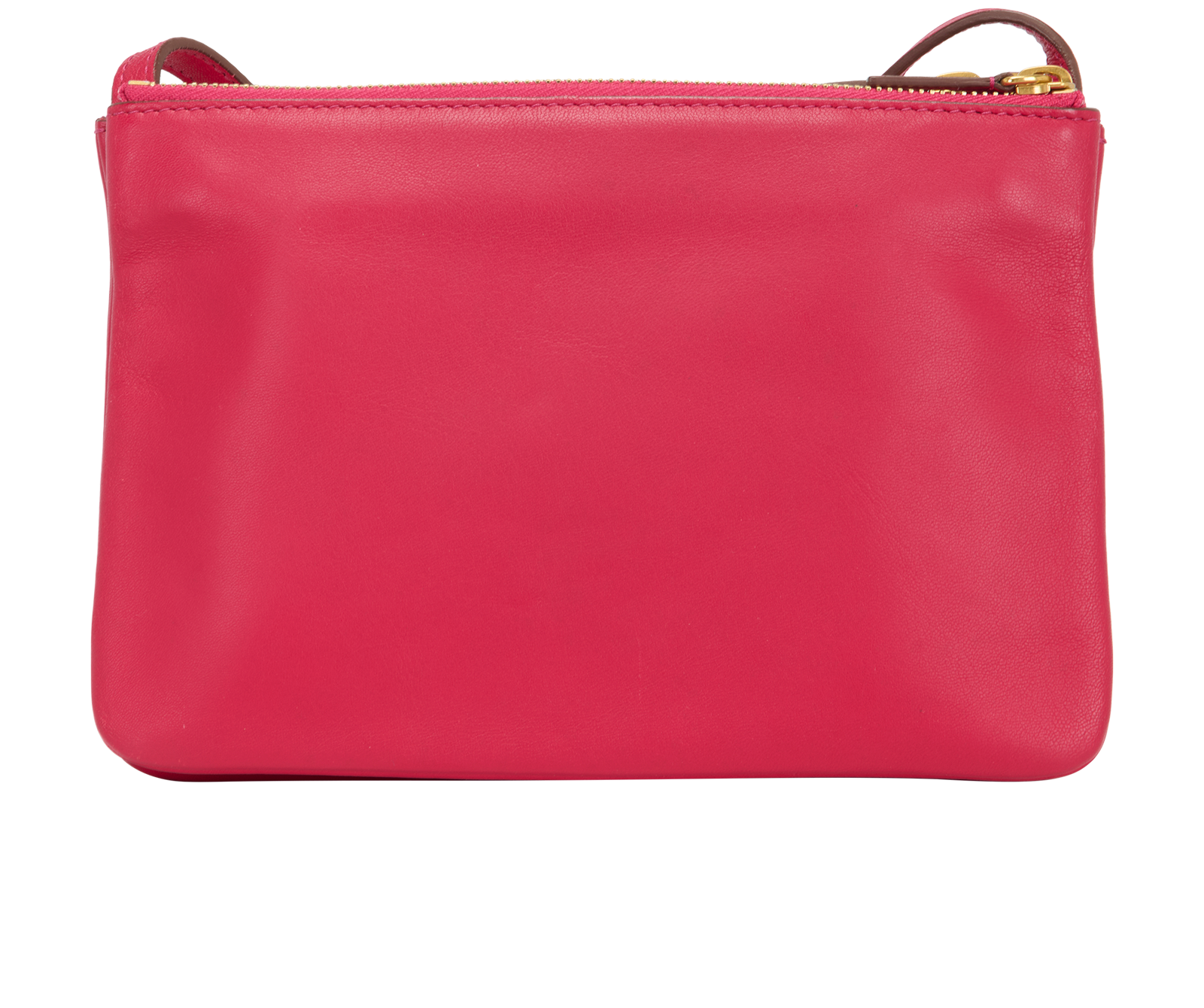 Trio Small Crossbody, &pound;450, Handbags, Pink, Leather, Back view